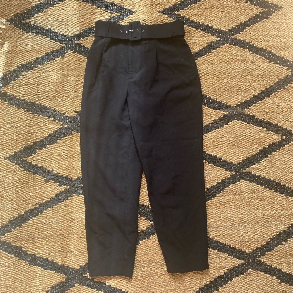 Zara belted dress pants